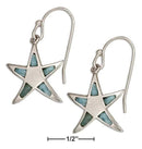 Silver Earrings Sterling Silver Earrings:  Larimar Starfish Earrings JadeMoghul Inc.