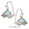 Silver Earrings Sterling Silver Earrings:  Larimar Turtle Earrings JadeMoghul Inc.