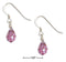 Silver Earrings Sterling Silver Earrings:  Light Purple February Birthstone Facet Pear Crystal Dangle Earrings JadeMoghul Inc.