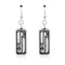 Silver Earrings Sterling Silver Earrings:  Living In Harmony Music Foot Print Dog Paw Print Dangle Earrings JadeMoghul Inc.