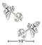 Silver Earrings Sterling Silver Earrings:  Mini Bumble Bee Earrings On Stainless Steel Posts And Nuts JadeMoghul