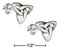 Silver Earrings Sterling Silver Earrings: Mini Celtic Trinity Knot Earrings JadeMoghul