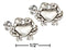 Silver Earrings Sterling Silver Earrings:  Mini Crab Earrings On Stainless Steel Posts And Nuts JadeMoghul Inc.