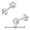 Silver Earrings Sterling Silver Earrings:  Mini Dice Earrings On Posts JadeMoghul