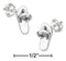 Silver Earrings Sterling Silver Earrings:  Mini Flip Flop Earrings On Stainless Steel Posts And Nuts JadeMoghul