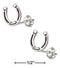 Silver Earrings Sterling Silver Earrings:  Mini Horseshoe Earrings On Stainless Steel Posts And Nuts JadeMoghul