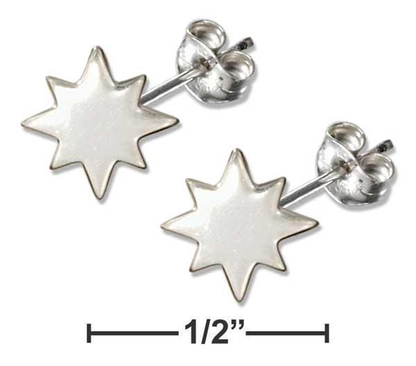 Silver Earrings Sterling Silver Earrings:  Mini North Star Earrings JadeMoghul Inc.