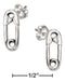 Silver Earrings Sterling Silver Earrings:  Mini Safety Pin Earrings On Posts JadeMoghul