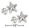 Silver Earrings Sterling Silver Earrings:  Mini Starfish Earrings On Stainless Steel Posts And Nuts JadeMoghul
