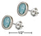 Silver Earrings Sterling Silver Earrings:  Oval Larimar Earrings JadeMoghul Inc.