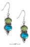Silver Earrings Sterling Silver Earrings: Oval Peridot And Blue Topaz Earrings JadeMoghul
