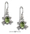Silver Earrings Sterling Silver Earrings: Peridot Frog Earrings On French Wires JadeMoghul