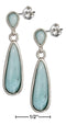 Silver Earrings Sterling Silver Earrings:  Post Dangle Larimar Teardrop Earrings JadeMoghul Inc.