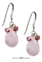 Silver Earrings Sterling Silver Earrings: Rose Quartz Teardrop Earrings With Pink Austrian Crystals JadeMoghul