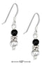 Silver Earrings Sterling Silver Earrings: Silver Ball And Faceted Simulated Onyx Bead Earrings JadeMoghul