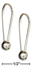 Silver Earrings Sterling Silver Earrings:  Simple Ball Drop Earrings JadeMoghul Inc.