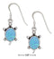 Silver Earrings Sterling Silver Earrings: Synthetic Blue Opal Turtle Earrings On French Wires JadeMoghul