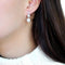 Sterling Silver Earrings TS494 Rhodium 925 Sterling Silver Earrings