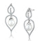 Sterling Silver Earrings TS510 Rhodium 925 Sterling Silver Earrings