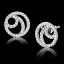 Sterling Silver Earrings TS511 Rhodium 925 Sterling Silver Earrings