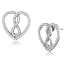 Sterling Silver Earrings TS549 Rhodium 925 Sterling Silver Earrings