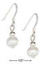 Silver Earrings Sterling Silver Earrings: White Fresh Water Cultured Pearl Earrings On French Wires JadeMoghul