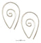 Silver Earrings Sterling Silver Earrings:  Wire Spiral Teardrop Earrings JadeMoghul Inc.