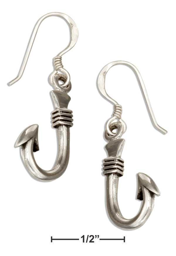 Silver Earrings Sterling Silver Fish Hook Earrings JadeMoghul
