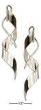 Silver Earrings Sterling Silver High Polish Wide Streamer Earrings JadeMoghul