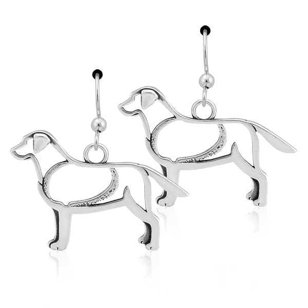 Silver Earrings Sterling Silver Labrador Retriever Earrings On French Wires JadeMoghul