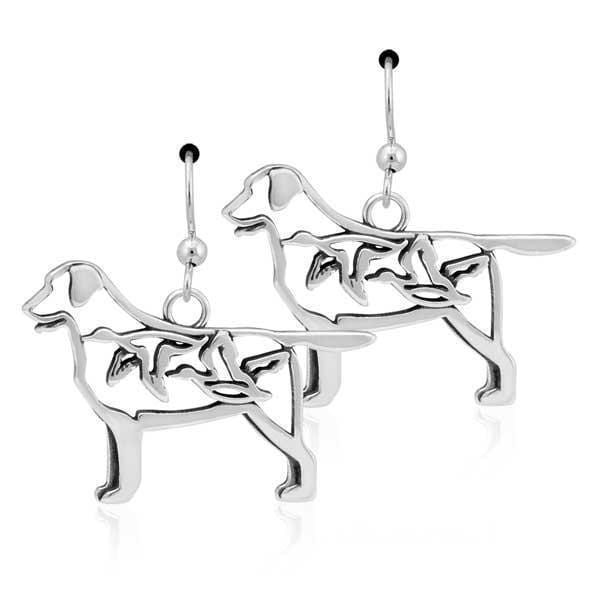 Silver Earrings Sterling Silver Labrador Retriever Earrings With Ducks JadeMoghul