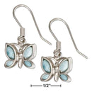 Silver Earrings Sterling Silver Larimar Butterfly Earrings JadeMoghul Inc.