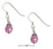 Silver Earrings Sterling Silver Light Purple February Birthstone Facet Pear Crystal Dangle Earrings JadeMoghul Inc.