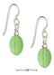 Silver Earrings Sterling Silver Lime Sea Green Oval Sea Glass Earrings JadeMoghul
