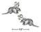 Silver Earrings Sterling Silver Mini Armadillo Earrings On Stainless Steel Posts And Nuts JadeMoghul Inc.