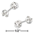 Silver Earrings Sterling Silver Mini Dice Earrings On Posts JadeMoghul Inc.