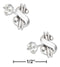 Silver Earrings Sterling Silver Mini Dollar Symbol Earrings On Stainless Steel Posts And Nuts JadeMoghul Inc.