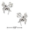 Sterling Silver Mini Fairy Earrings On Stainless Steel Posts And Nuts