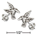 Silver Earrings Sterling Silver Mini Hummingbird Earrings JadeMoghul Inc.