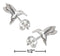 Silver Earrings Sterling Silver Mini Hummingbird Earrings On Stainless Steel Posts And Nuts JadeMoghul Inc.