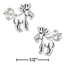 Silver Earrings Sterling Silver Mini Moose Earrings On Stainless Steel Posts And Nuts JadeMoghul Inc.