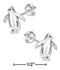 Silver Earrings Sterling Silver Mini Penguin Earrings On Stainless Steel Posts And Nuts JadeMoghul Inc.