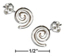 Silver Earrings Sterling Silver Mini Spiral Post Earrings JadeMoghul Inc.