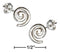 Silver Earrings Sterling Silver Mini Spiral Post Earrings JadeMoghul Inc.