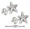 Silver Earrings Sterling Silver Mini Starfish Earrings On Stainless Steel Posts And Nuts JadeMoghul Inc.