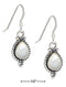 Silver Earrings Sterling Silver Roped Teardrop Mother Of Pearl Earrings On French Wires JadeMoghul Inc.