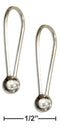 Silver Earrings Sterling Silver Simple Ball Drop Earrings JadeMoghul Inc.