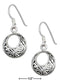 Silver Earrings Sterling Silver Small Offset Open Circles Celtic Earrings JadeMoghul Inc.