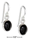 Silver Earrings Sterling Silver Small Oval Black Onyx Cabochon Earrings JadeMoghul Inc.