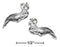 Silver Earrings Sterling Silver Sperm Whale Post Earrings On Stainless Steel Posts And Nuts JadeMoghul Inc.